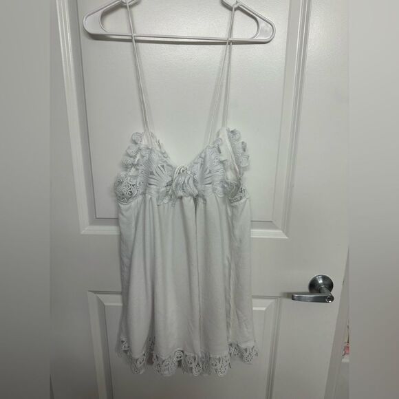 Aura White Lace Trim Sundress Size M – Send Me an Offer! - Picture 3 of 4